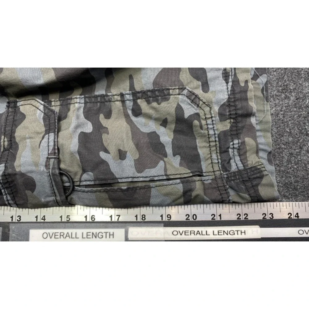 Lee Cargo Shorts Mens 46 Green Camo Extreme Motion Performance Tactical